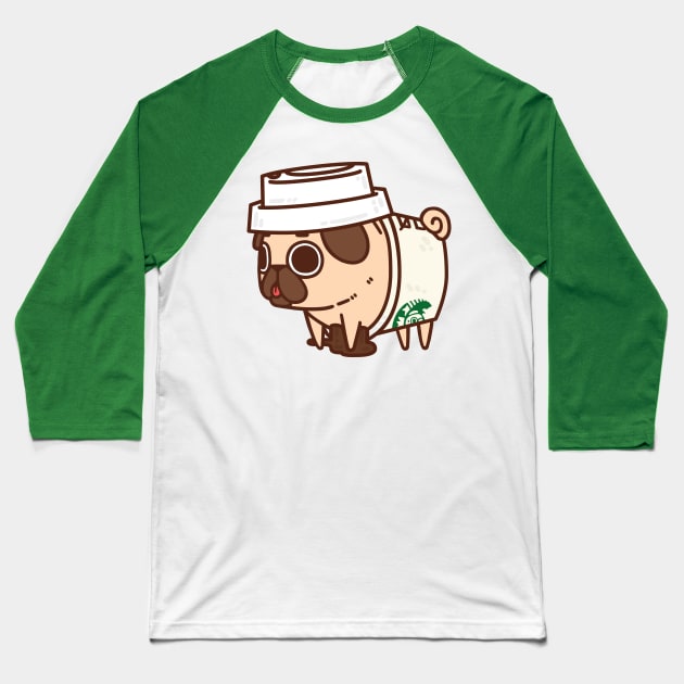 Starpugs Coffee Puglie Baseball T-Shirt by Puglie Pug 